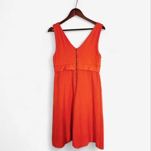 Anthropologie x HD In Paris Ardmore Cross Front V-Neck Knit Dress in Orange 10 - Picture 5 of 10